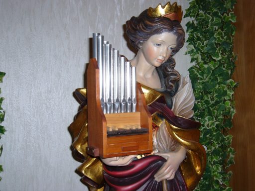 Meine kl. Orgel mit Hl. Cäcilia